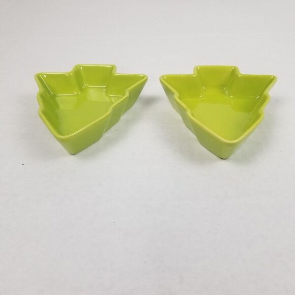 Celebrate It Mini Green Christmas Tree Candy/Nut Dish Set‎ - Picture 3 of 7